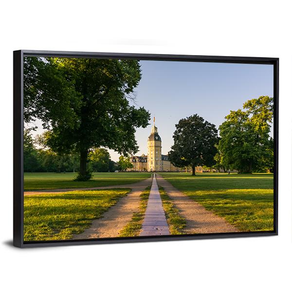Karlsruhe Palace Germany Canvas Wall Art-3 Horizontal-Gallery Wrap-25" x 16"-Tiaracle