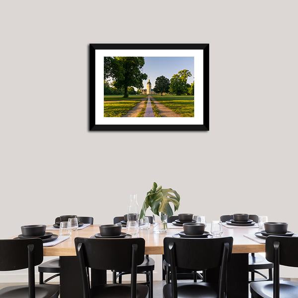 Karlsruhe Palace Germany Canvas Wall Art-1 Piece-Framed Print-20" x 16"-Tiaracle