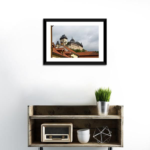 Karlstejn Medieval Castle Canvas Wall Art-3 Horizontal-Gallery Wrap-25" x 16"-Tiaracle