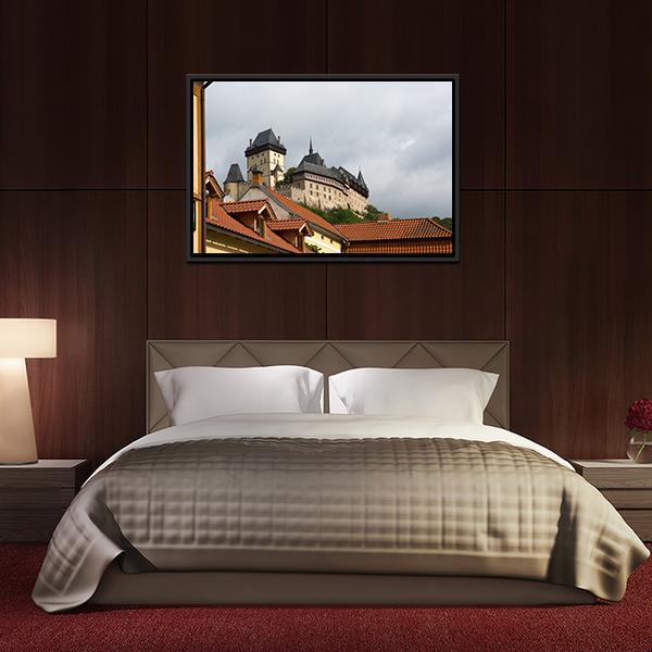 Karlstejn Medieval Castle Canvas Wall Art-3 Horizontal-Gallery Wrap-25" x 16"-Tiaracle