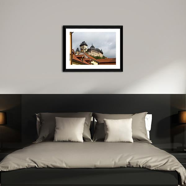 Karlstejn Medieval Castle Canvas Wall Art-3 Horizontal-Gallery Wrap-25" x 16"-Tiaracle