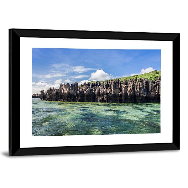 Karts In Emerald Sea Canvas Wall Art-3 Horizontal-Gallery Wrap-25" x 16"-Tiaracle