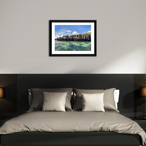 Karts In Emerald Sea Canvas Wall Art-3 Horizontal-Gallery Wrap-25" x 16"-Tiaracle