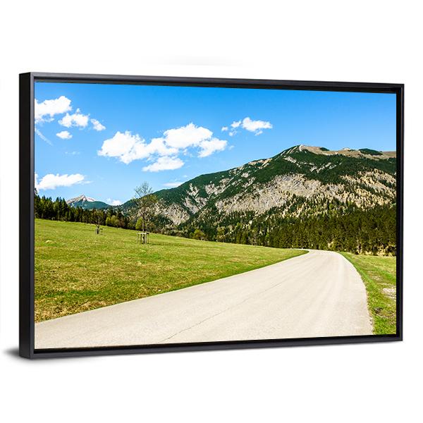Karwendel Mountains Austria Canvas Wall Art-3 Horizontal-Gallery Wrap-25" x 16"-Tiaracle