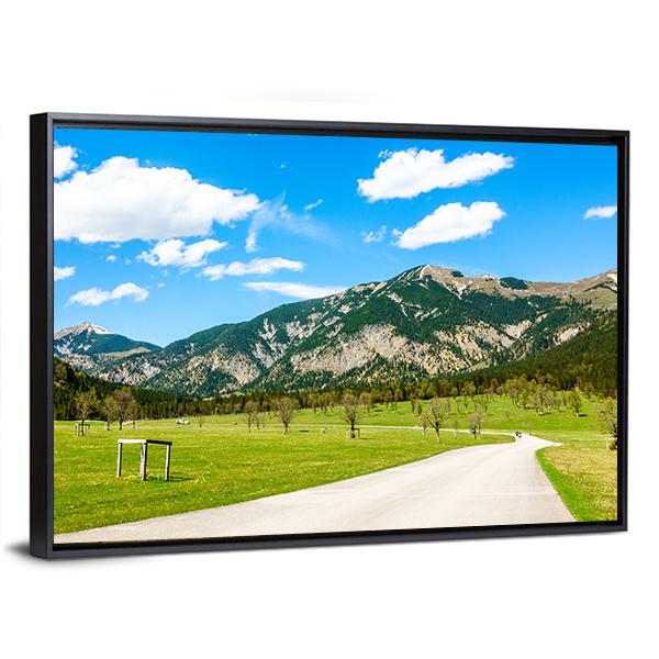 Karwendel Mountains Canvas Wall Art-3 Horizontal-Gallery Wrap-25" x 16"-Tiaracle