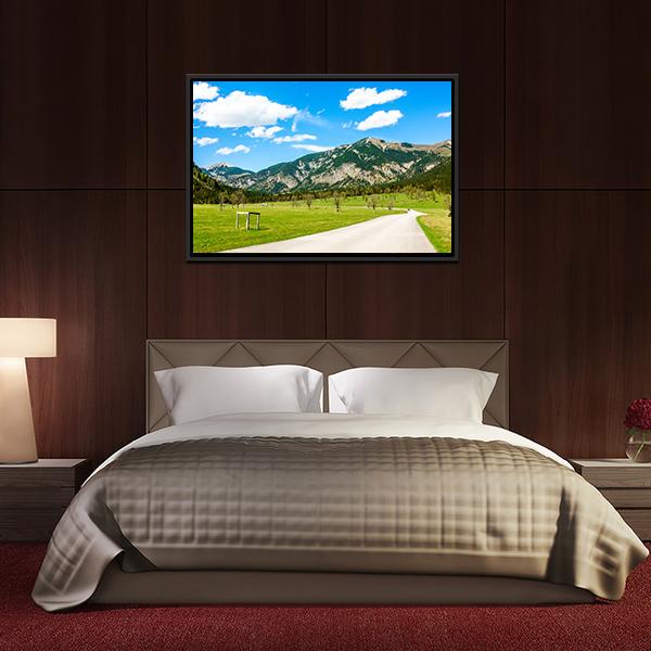 Karwendel Mountains Canvas Wall Art-3 Horizontal-Gallery Wrap-25" x 16"-Tiaracle
