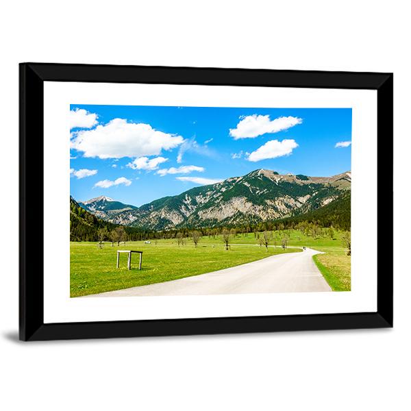 Karwendel Mountains Canvas Wall Art-3 Horizontal-Gallery Wrap-25" x 16"-Tiaracle
