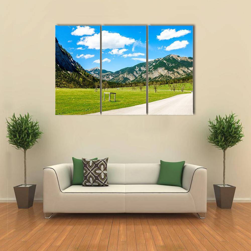 Karwendel Mountains Canvas Wall Art-3 Horizontal-Gallery Wrap-37" x 24"-Tiaracle