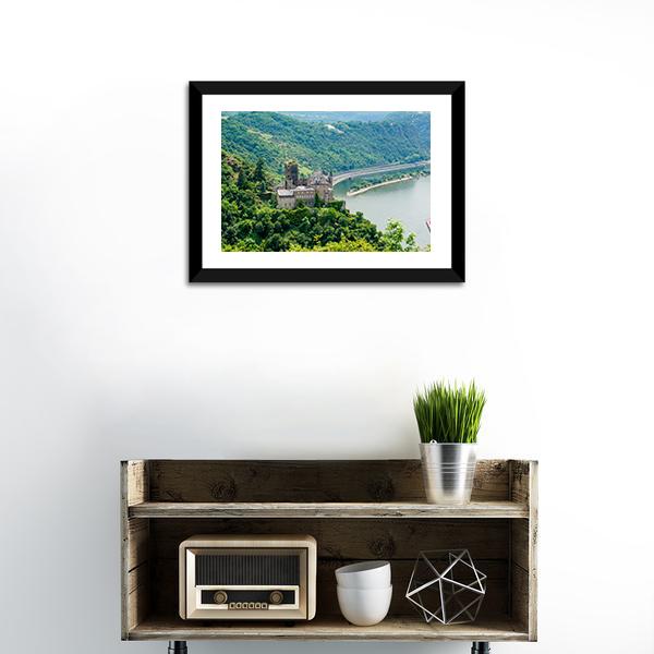 Katz Castle Germany Canvas Wall Art-3 Horizontal-Gallery Wrap-25" x 16"-Tiaracle