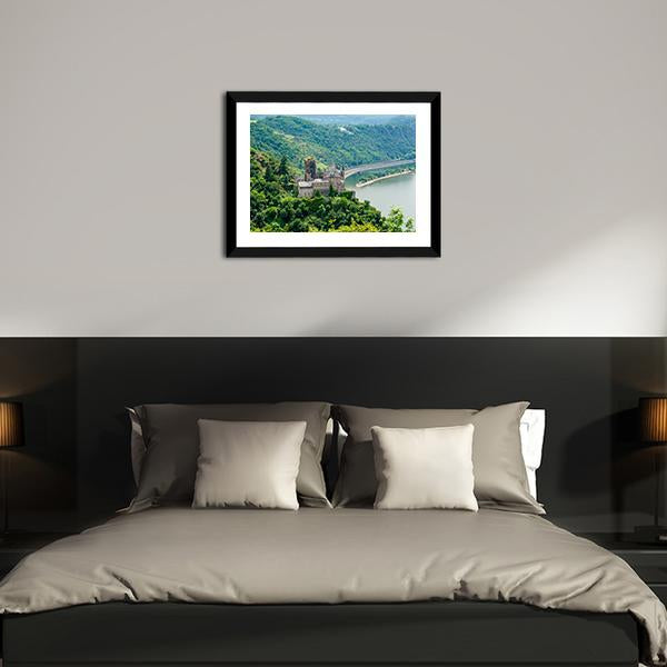 Katz Castle Germany Canvas Wall Art-3 Horizontal-Gallery Wrap-25" x 16"-Tiaracle