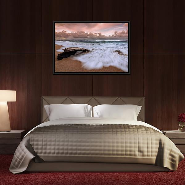 Kauai Hawaii Beach Canvas Wall Art-5 Horizontal-Gallery Wrap-22" x 12"-Tiaracle