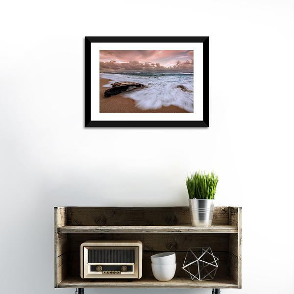 Kauai Hawaii Beach Canvas Wall Art-5 Horizontal-Gallery Wrap-22" x 12"-Tiaracle