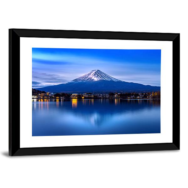 Kawaguchiko Lake Canvas Wall Art-5 Horizontal-Gallery Wrap-22" x 12"-Tiaracle