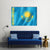 Kazakhstan Flag Canvas Wall Art-1 Piece-Gallery Wrap-48" x 32"-Tiaracle