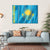 Kazakhstan Flag Canvas Wall Art-4 Horizontal-Gallery Wrap-34" x 24"-Tiaracle