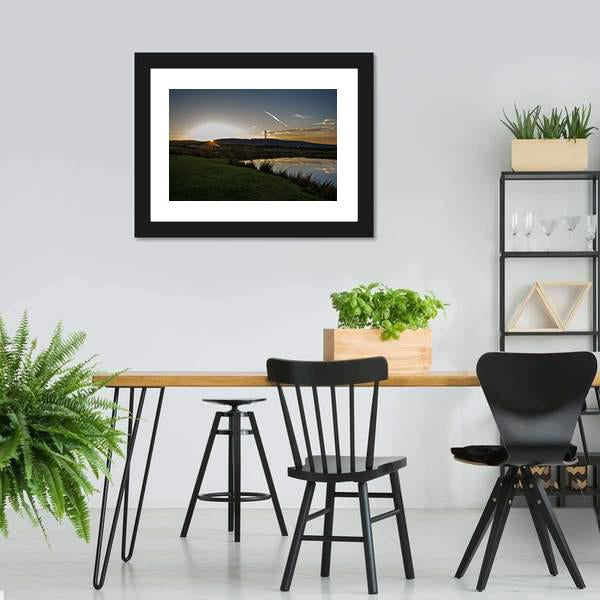 Keepers Pond In Evening Canvas Wall Art-3 Horizontal-Gallery Wrap-25" x 16"-Tiaracle