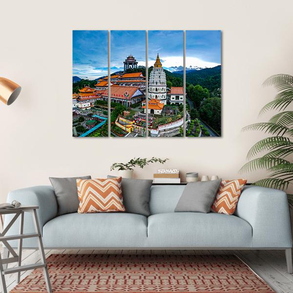 Kek Lok Si Temple Canvas Wall Art-4 Horizontal-Gallery Wrap-34" x 24"-Tiaracle