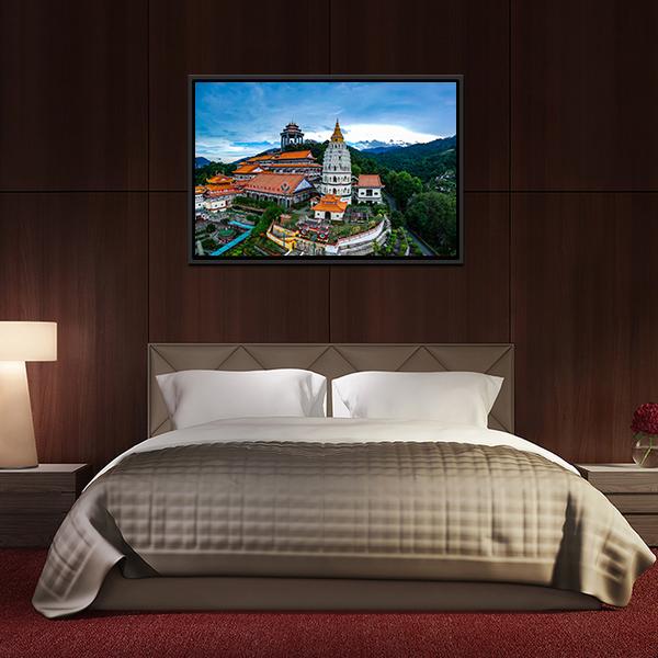 Kek Lok Si Temple Canvas Wall Art-5 Horizontal-Gallery Wrap-22" x 12"-Tiaracle