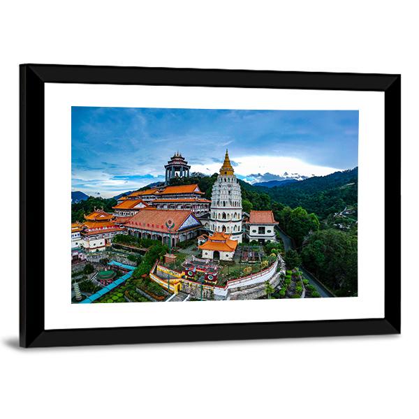 Kek Lok Si Temple Canvas Wall Art-5 Horizontal-Gallery Wrap-22" x 12"-Tiaracle