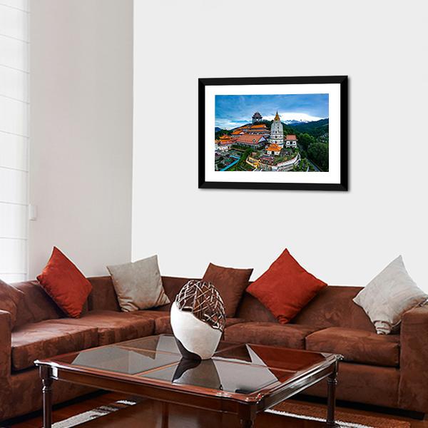 Kek Lok Si Temple Canvas Wall Art-5 Horizontal-Gallery Wrap-22" x 12"-Tiaracle