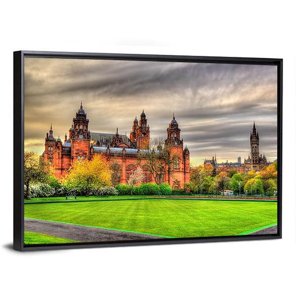 Kelvingrove Museum Canvas Wall Art-3 Horizontal-Gallery Wrap-25" x 16"-Tiaracle