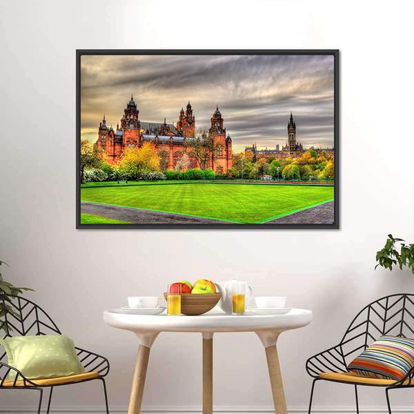 Kelvingrove Museum Canvas Wall Art-3 Horizontal-Gallery Wrap-25" x 16"-Tiaracle