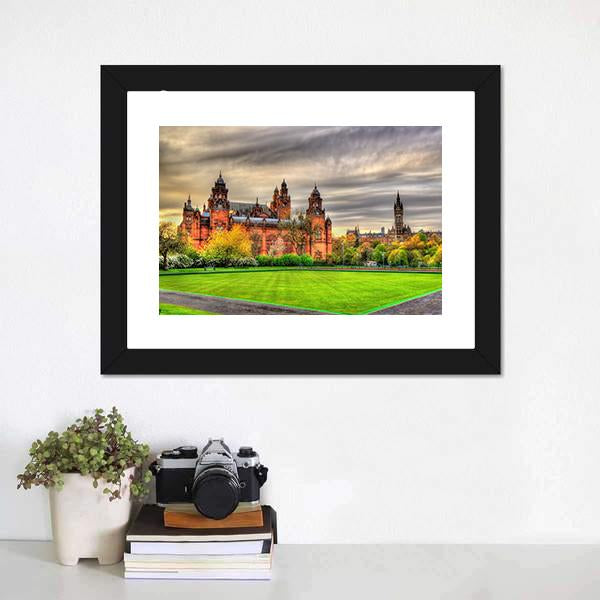 Kelvingrove Museum Canvas Wall Art-1 Piece-Framed Print-20" x 16"-Tiaracle