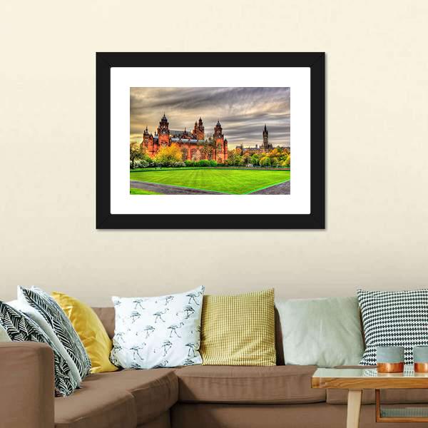 Kelvingrove Museum Canvas Wall Art-3 Horizontal-Gallery Wrap-25" x 16"-Tiaracle