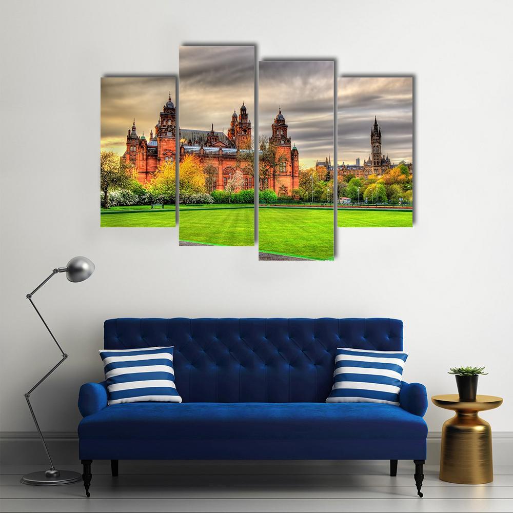 Kelvingrove Museum Canvas Wall Art-4 Pop-Gallery Wrap-50" x 32"-Tiaracle