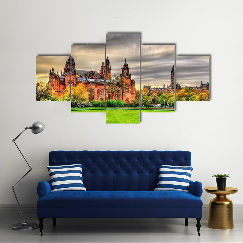 Kelvingrove Museum Canvas Wall Art-4 Pop-Gallery Wrap-50" x 32"-Tiaracle