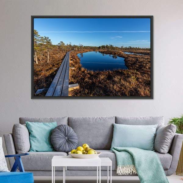 Kemeri National Park Canvas Wall Art-3 Horizontal-Gallery Wrap-25" x 16"-Tiaracle