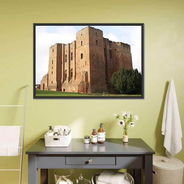 Kenilworth Castle In Warwickshire Canvas Wall Art-1 Piece-Floating Frame-24" x 16"-Tiaracle