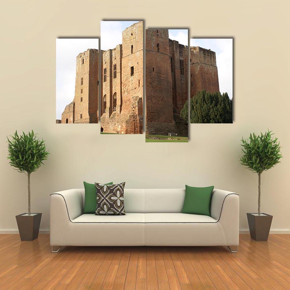 Kenilworth Castle In Warwickshire Canvas Wall Art-4 Pop-Gallery Wrap-50" x 32"-Tiaracle