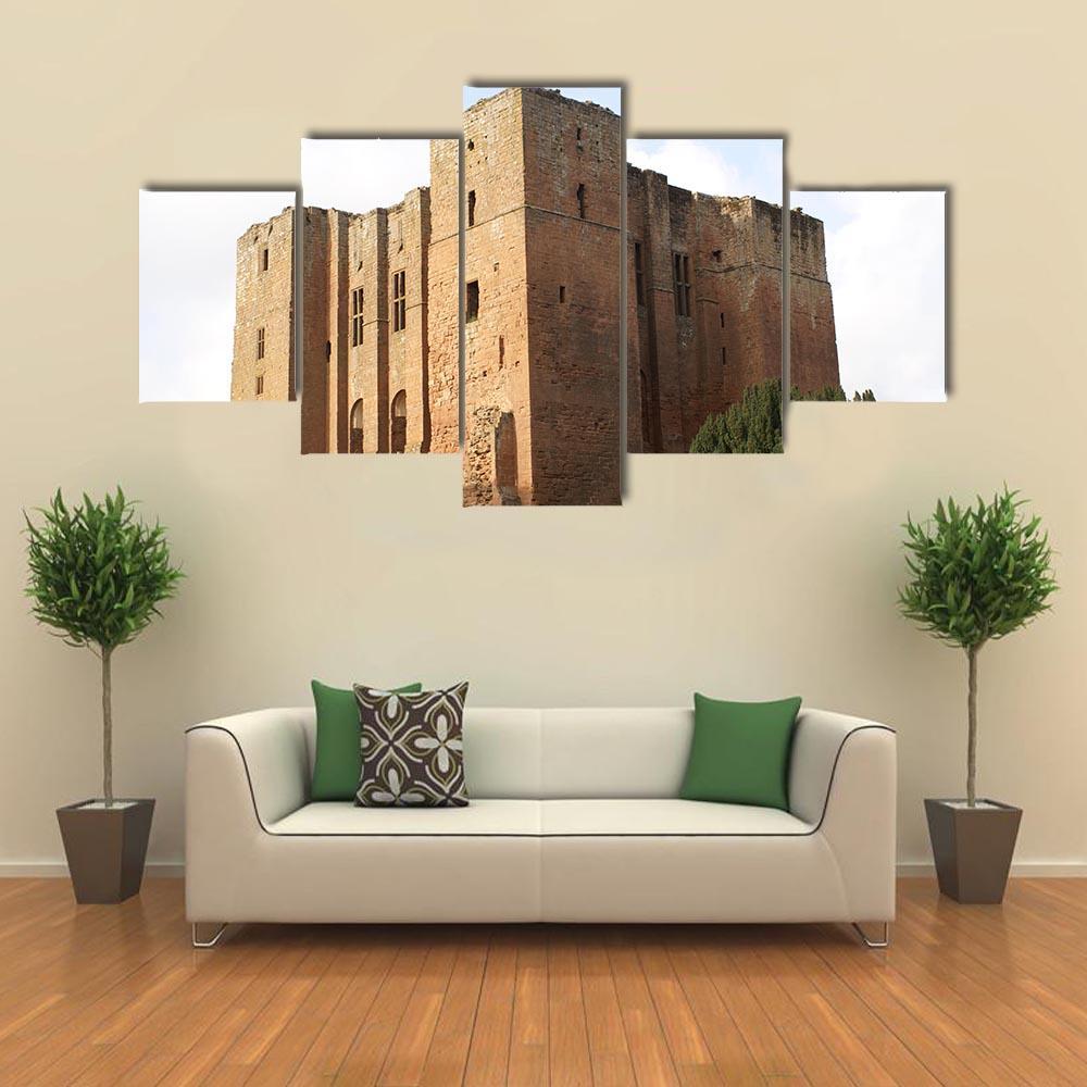 Kenilworth Castle In Warwickshire Canvas Wall Art-5 Star-Gallery Wrap-62" x 32"-Tiaracle
