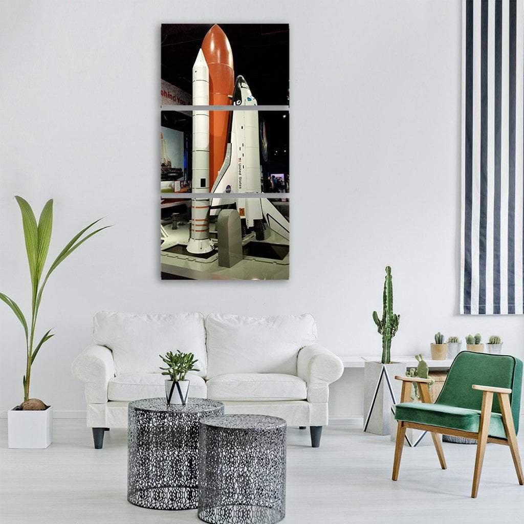 Kennedy Space Station Vertical Canvas Wall Art-3 Vertical-Gallery Wrap-12" x 25"-Tiaracle