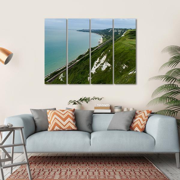 Kent Coastline Between Dover Canvas Wall Art-4 Horizontal-Gallery Wrap-34" x 24"-Tiaracle