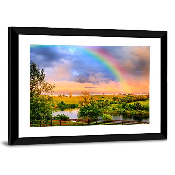Kentucky Countryside Canvas Wall Art-5 Horizontal-Gallery Wrap-22" x 12"-Tiaracle