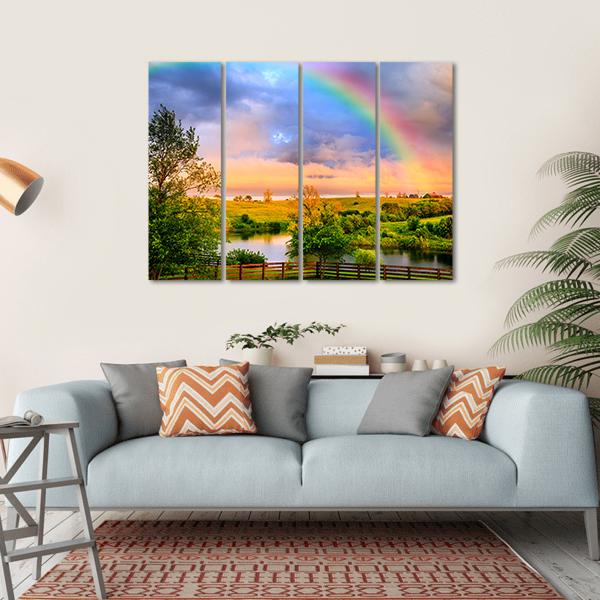 Kentucky Countryside Canvas Wall Art-4 Horizontal-Gallery Wrap-34" x 24"-Tiaracle