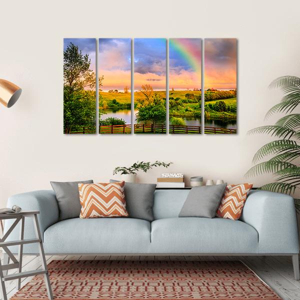 Kentucky Countryside Canvas Wall Art-5 Horizontal-Gallery Wrap-22" x 12"-Tiaracle