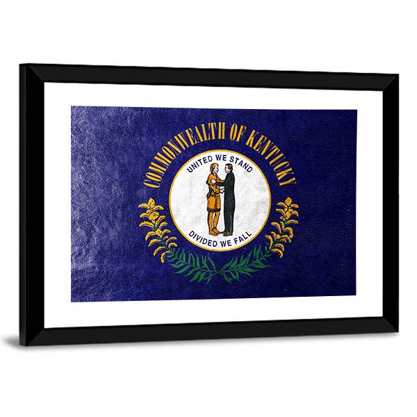 Kentucky Flag Canvas Wall Art-3 Horizontal-Gallery Wrap-25" x 16"-Tiaracle