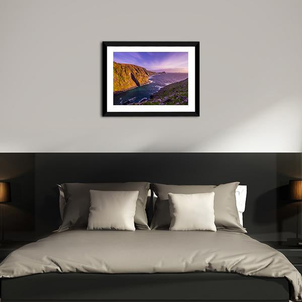 Kerry Cliffs Ireland Canvas Wall Art-5 Horizontal-Gallery Wrap-22" x 12"-Tiaracle
