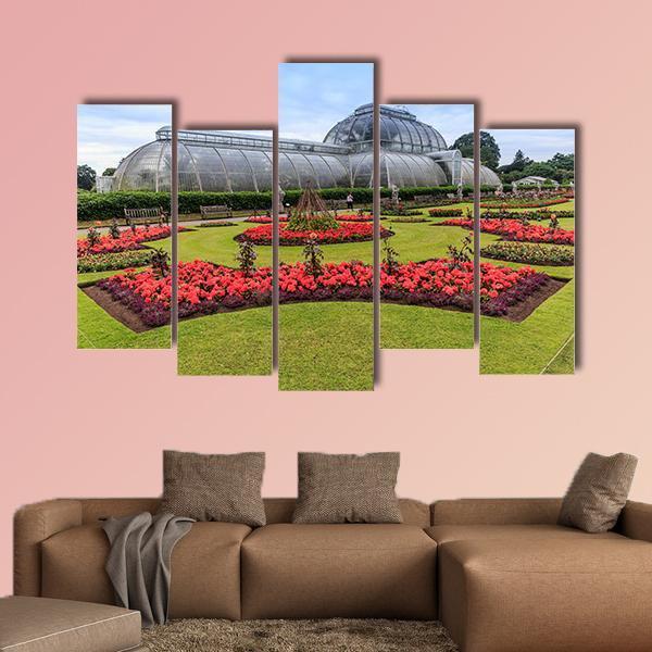 Kew Garden London Canvas Wall Art-5 Pop-Gallery Wrap-47" x 32"-Tiaracle