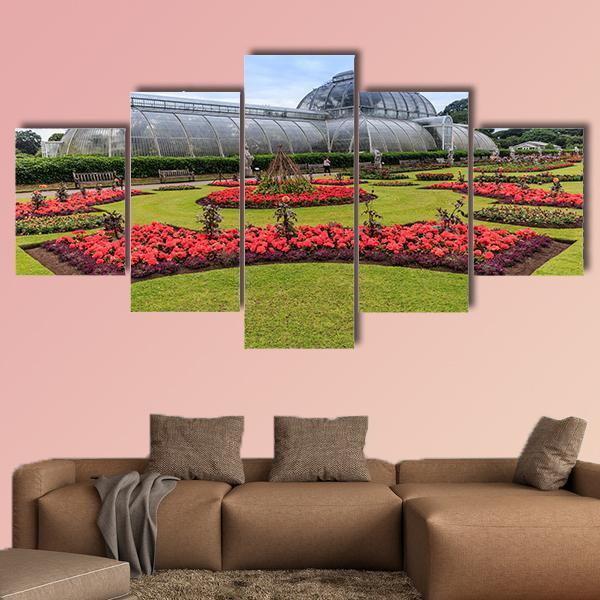 Kew Garden London Canvas Wall Art-5 Star-Gallery Wrap-62" x 32"-Tiaracle