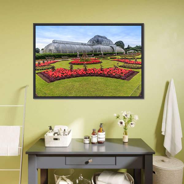 Kew Garden London Canvas Wall Art-1 Piece-Floating Frame-24" x 16"-Tiaracle