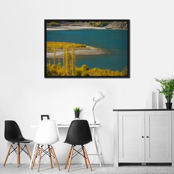 Khalti Lake Pakistan Canvas Wall Art-5 Horizontal-Gallery Wrap-22" x 12"-Tiaracle