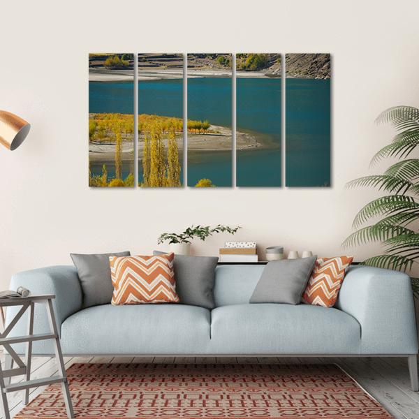 Khalti Lake Pakistan Canvas Wall Art-5 Horizontal-Gallery Wrap-22" x 12"-Tiaracle