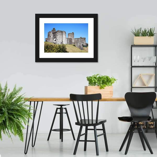 Kidwelly Castle Canvas Wall Art-5 Horizontal-Gallery Wrap-22" x 12"-Tiaracle