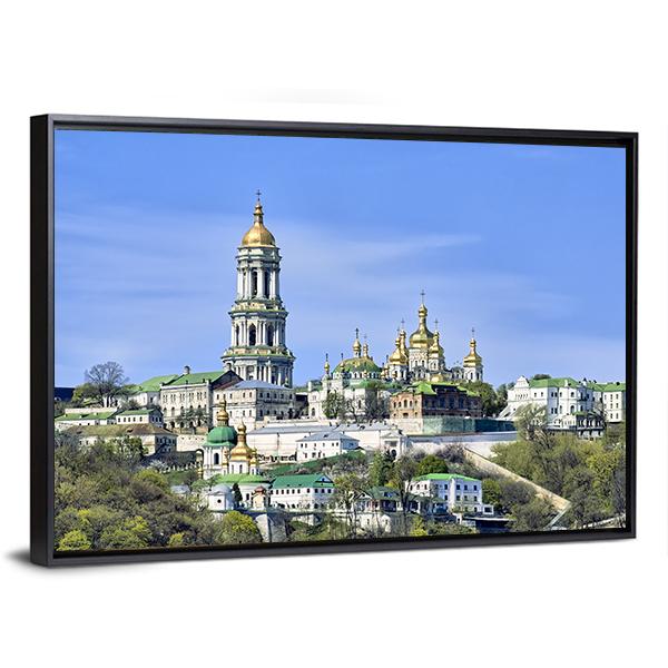 Kiev Pechersk Lavra Canvas Wall Art-3 Horizontal-Gallery Wrap-25" x 16"-Tiaracle