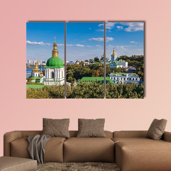 Kiev Pechersk Lavra Ukraine Canvas Wall Art-3 Horizontal-Gallery Wrap-25" x 16"-Tiaracle