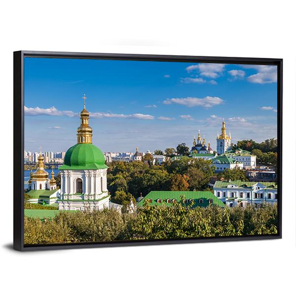 Kiev Pechersk Lavra Ukraine Canvas Wall Art-3 Horizontal-Gallery Wrap-25" x 16"-Tiaracle
